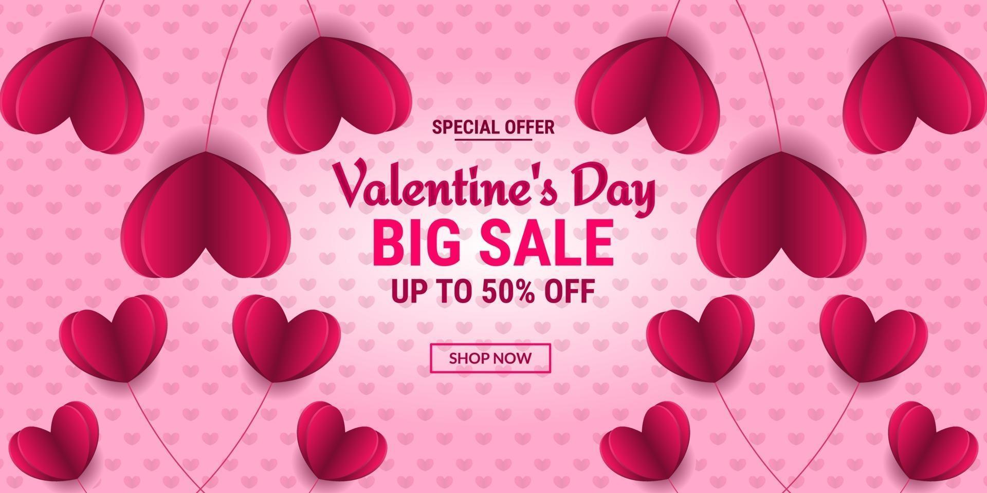 Valentijnsdag speciale aanbieding te koop vector