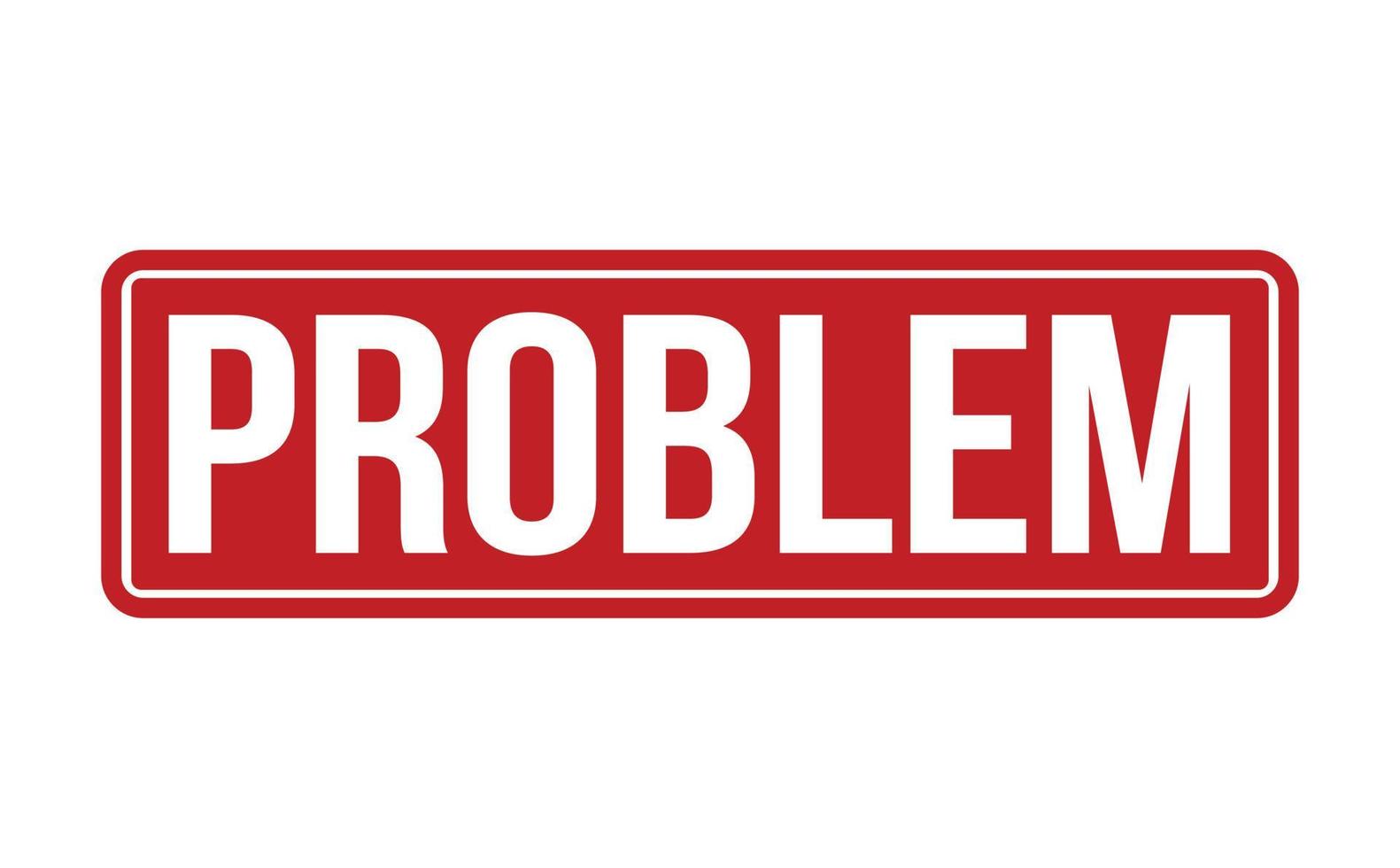 probleem rubber stempel. rood probleem rubber grunge postzegel zegel vector illustratie - vector