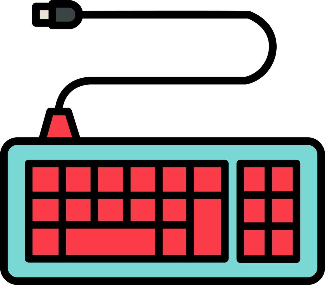 toetsenbord vector pictogram