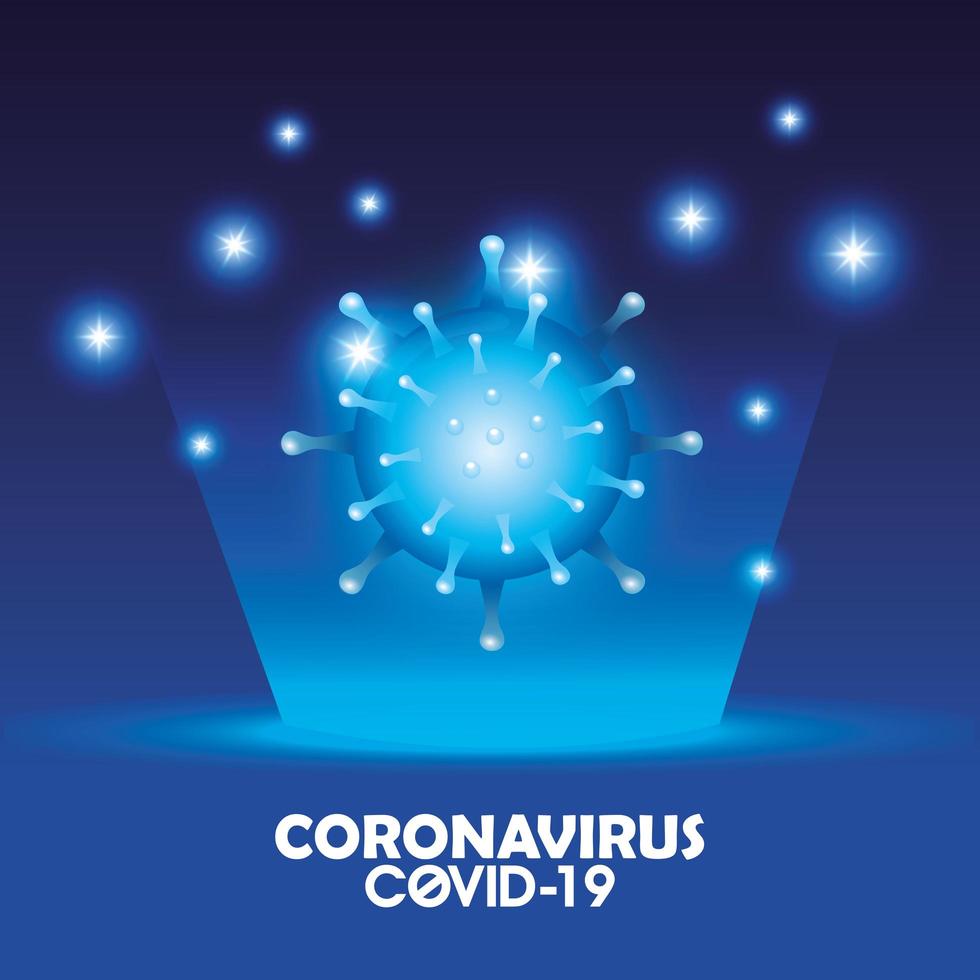 coronavirus campagne achtergrond vector