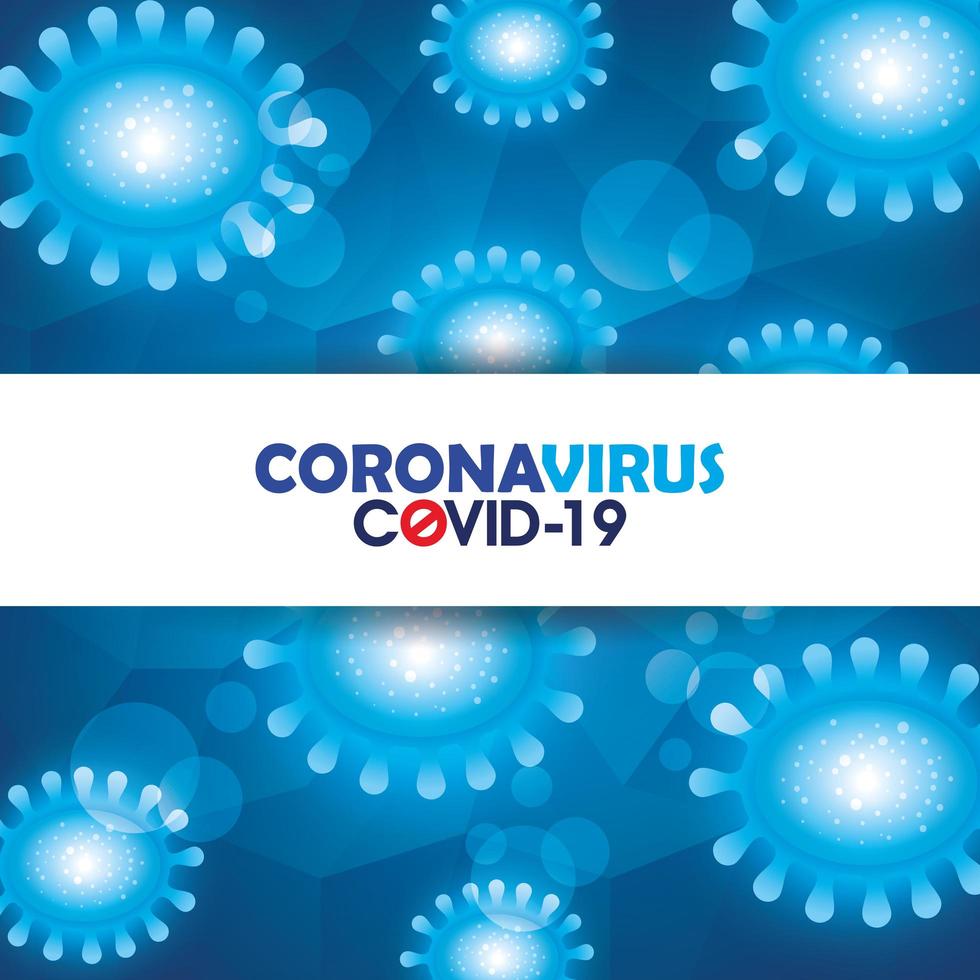 coronavirus campagne achtergrond vector