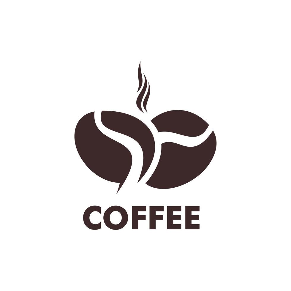 koffie logo vector, cafe of koffie winkel logo icoon vector