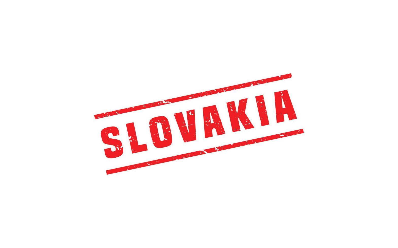 Slowakije postzegel rubber met grunge stijl Aan wit achtergrond vector