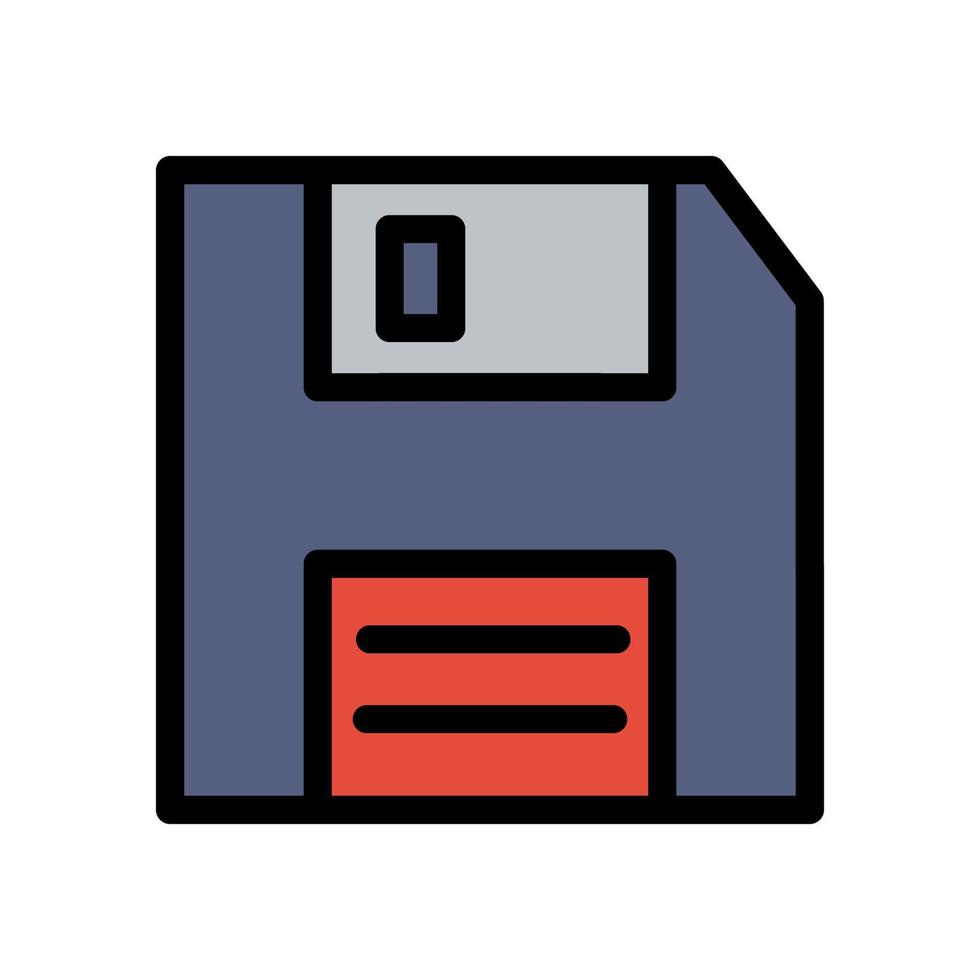 floppy schijf icoon lijn geïsoleerd Aan wit achtergrond. zwart vlak dun icoon Aan modern schets stijl. lineair symbool en bewerkbare hartinfarct. gemakkelijk en pixel perfect beroerte vector illustratie