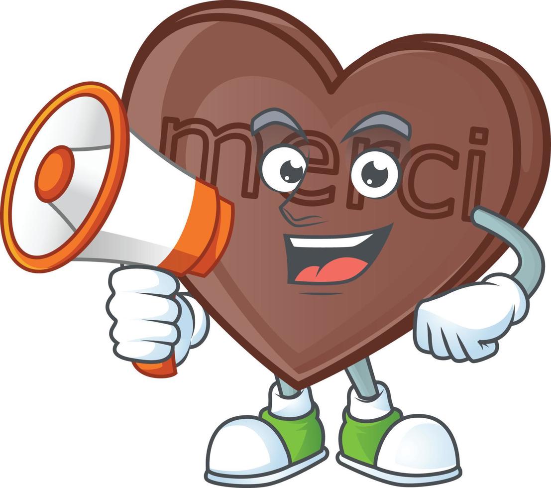 een beet liefde chocola tekenfilm karakter stijl vector