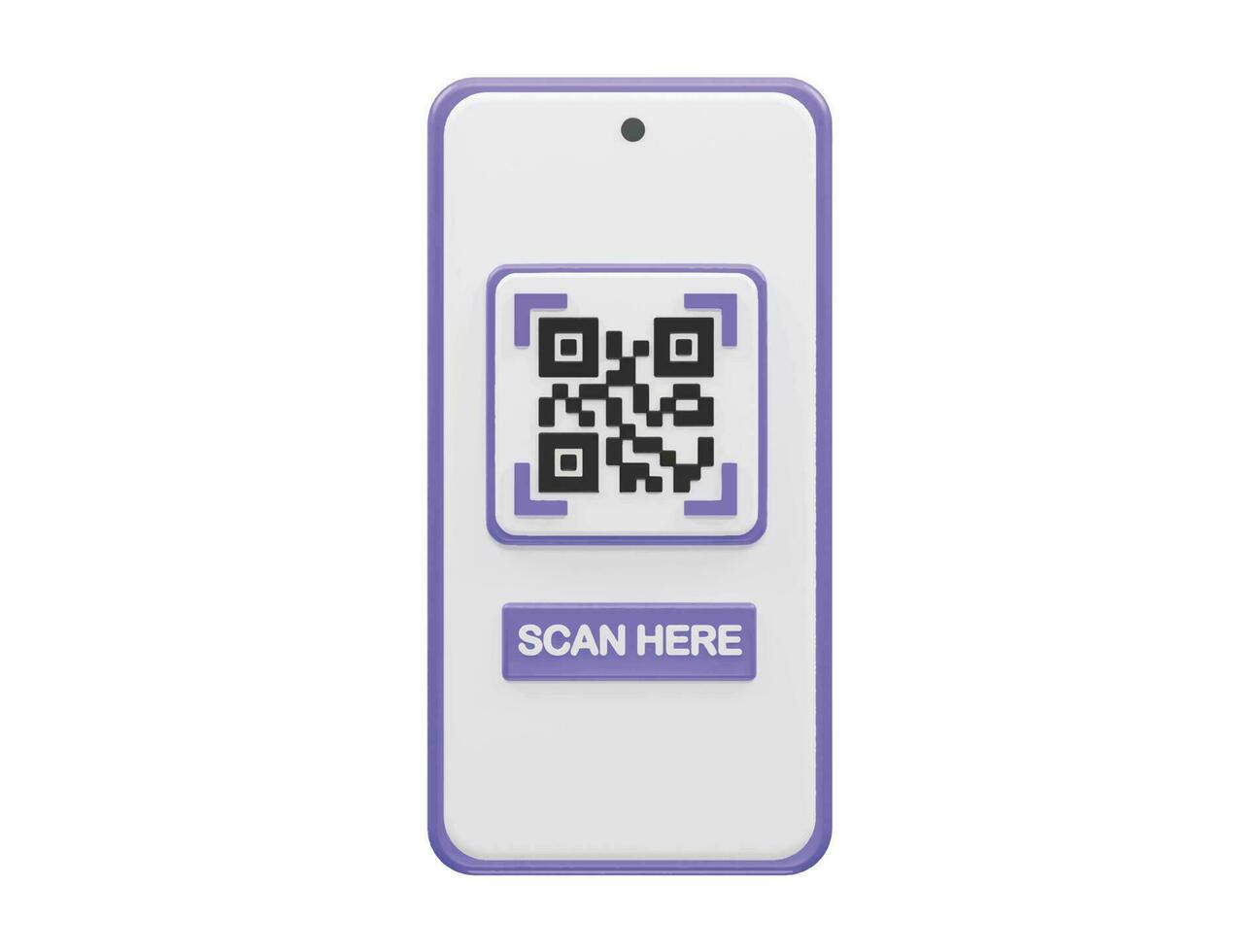 qr code 3d illustratie vector element transparant