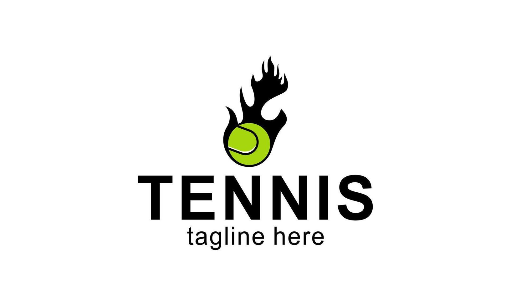 tennis racket en bal logo ontwerp vector