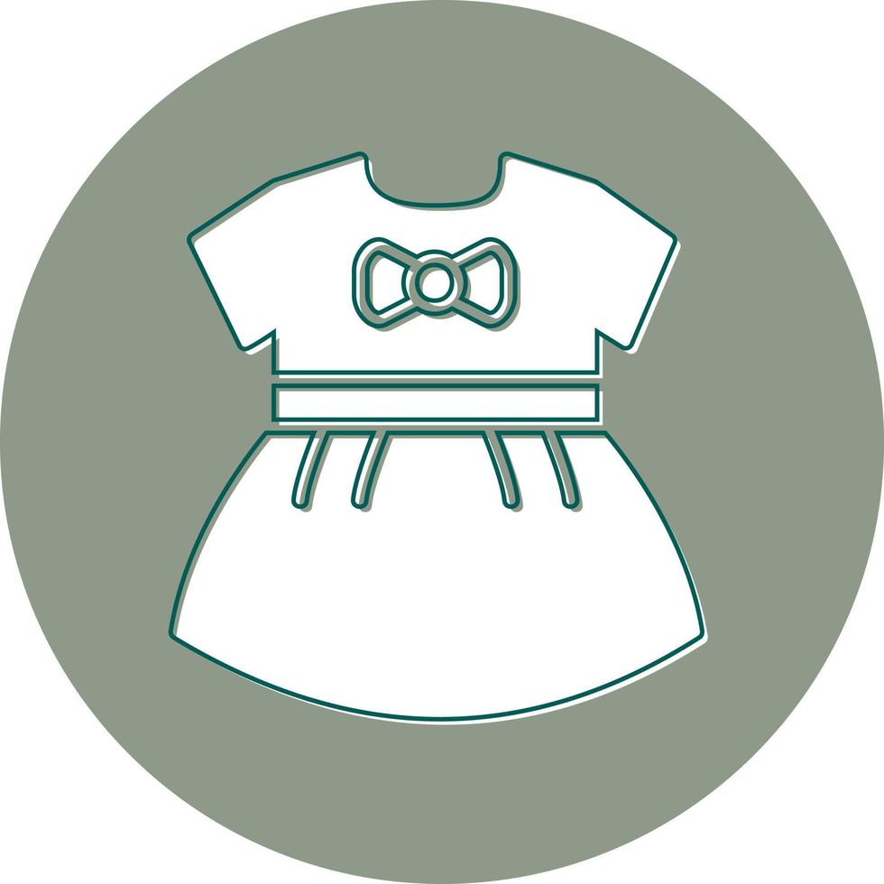 baby meisjes jurk vector icoon