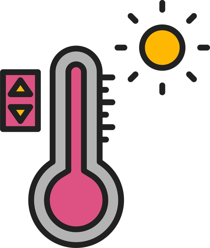 temperatuur controle vector icoon