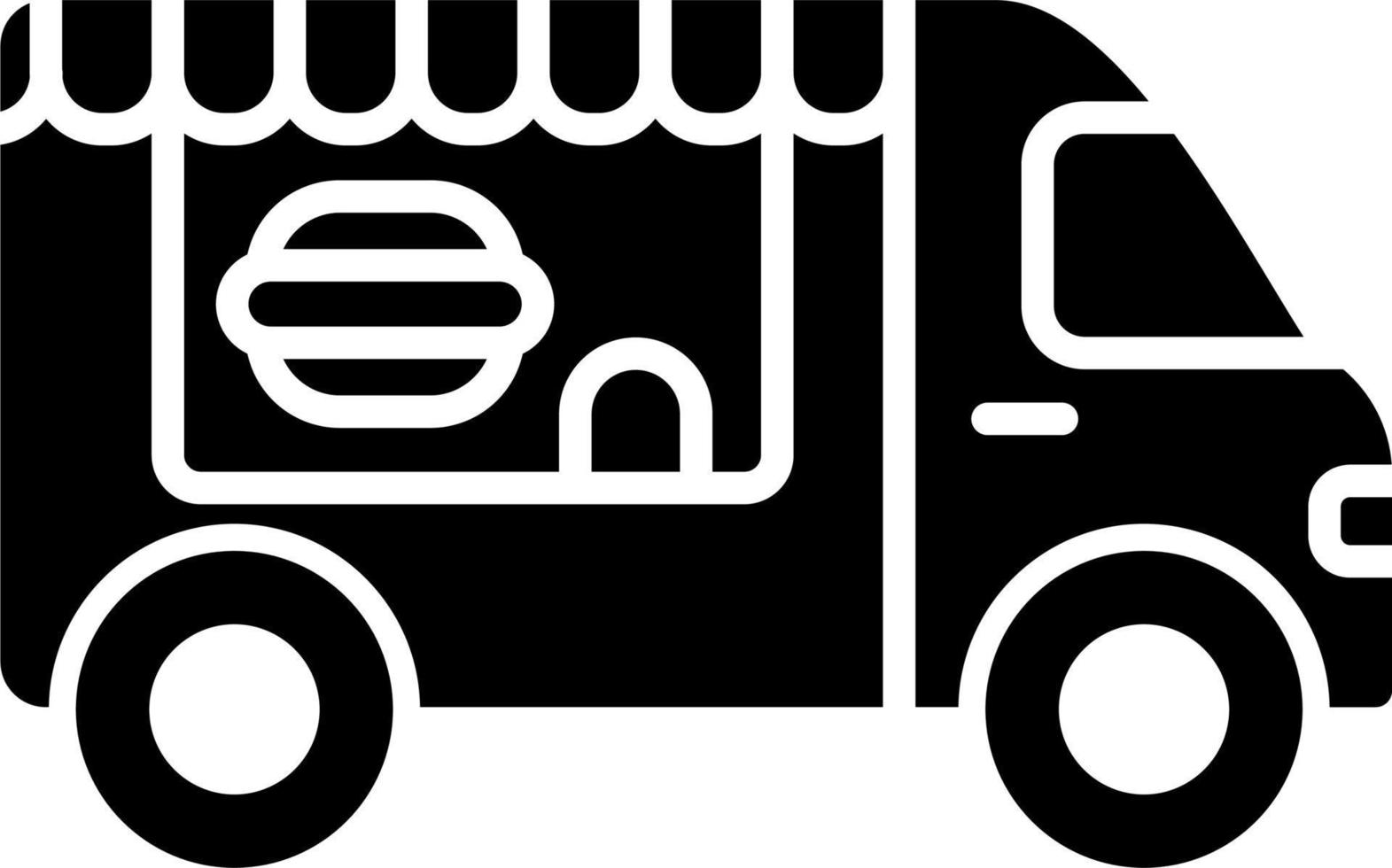 voedsel vrachtwagen vector pictogram