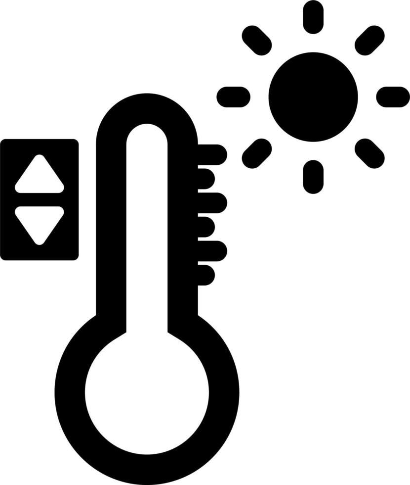 temperatuur controle vector icoon