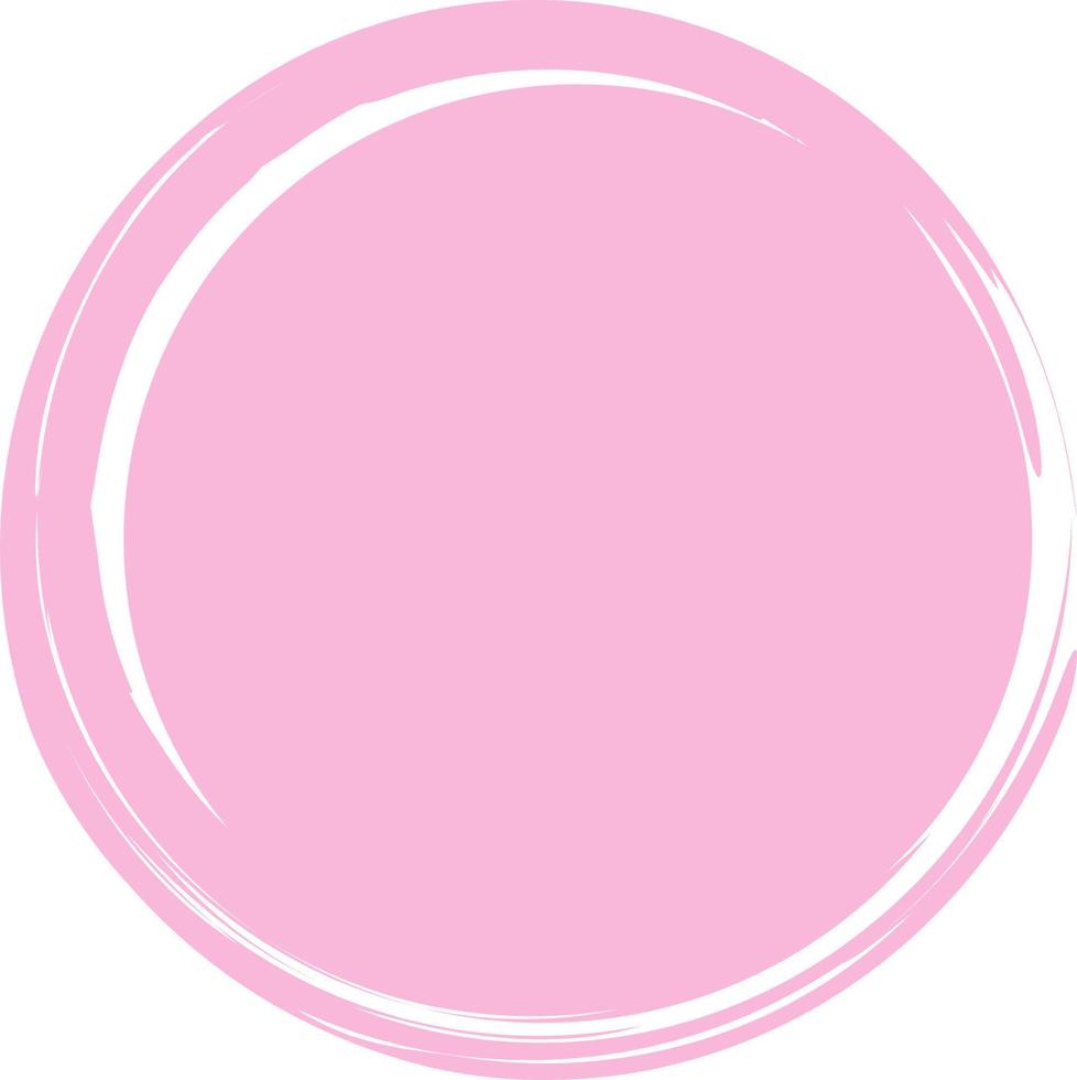 cirkel abstract vorm in roze kleur. vector