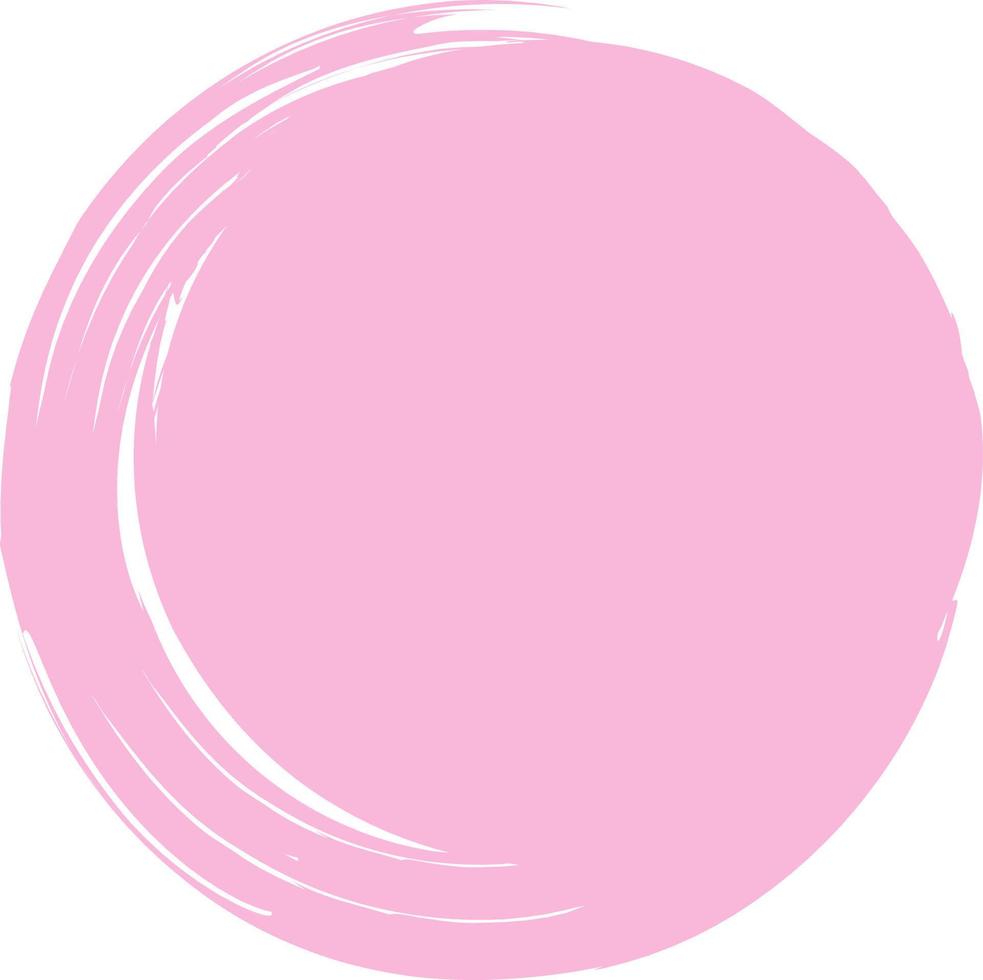 cirkel abstract vorm in roze kleur. vector