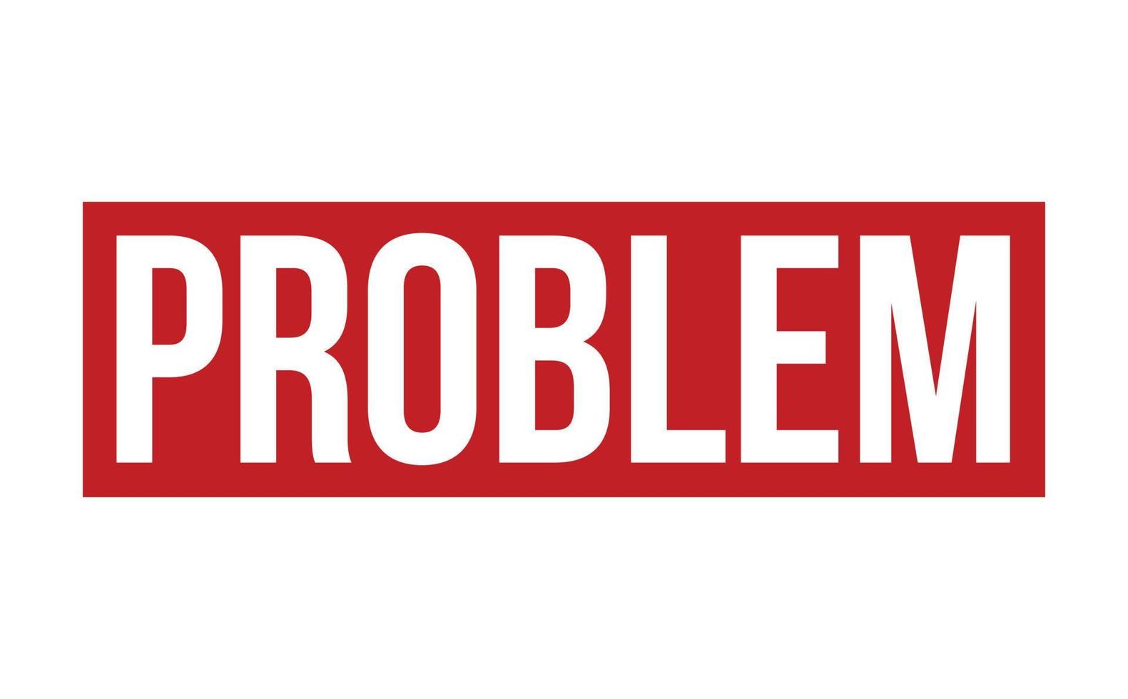 probleem rubber stempel. rood probleem rubber grunge postzegel zegel vector illustratie - vector