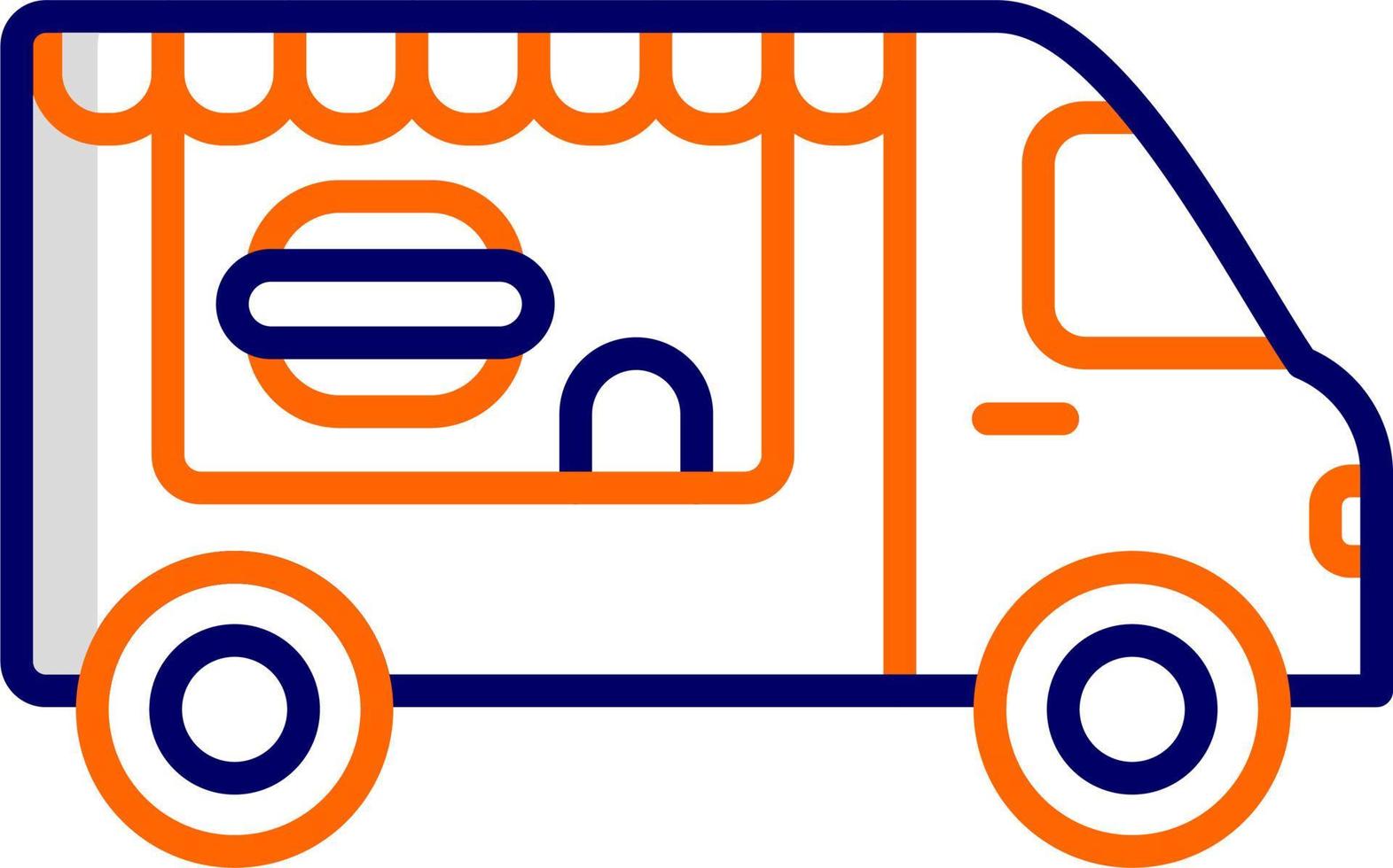 voedsel vrachtwagen vector pictogram