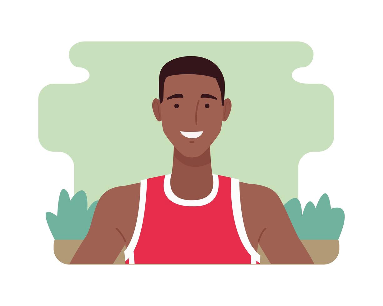 zwart basketbalspeler karakter vector