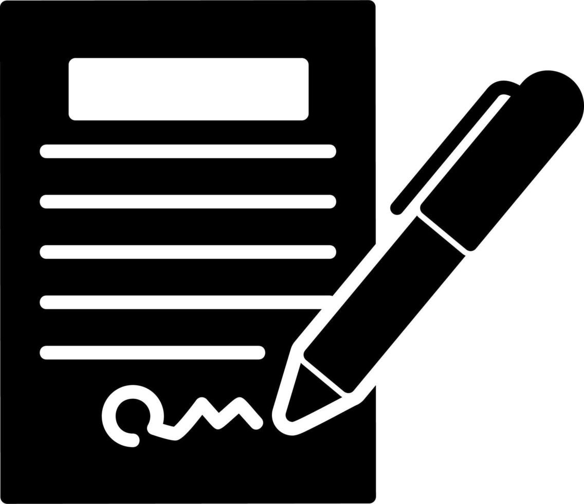 contract vector pictogram