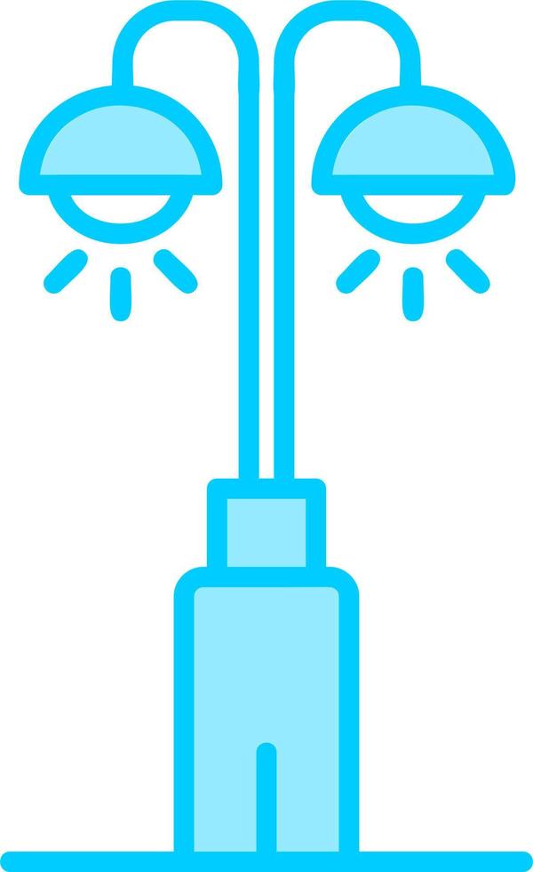 park lamp vector icoon