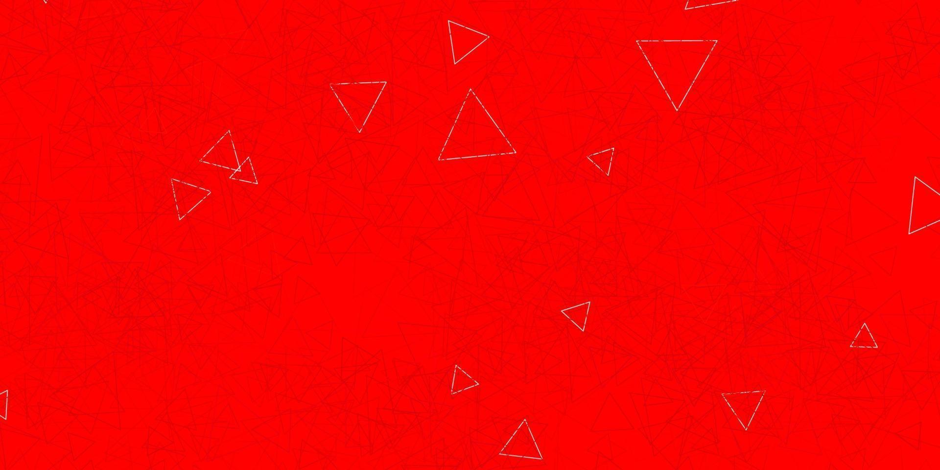 donkeroranje vectorlay-out met driehoeksvormen. vector