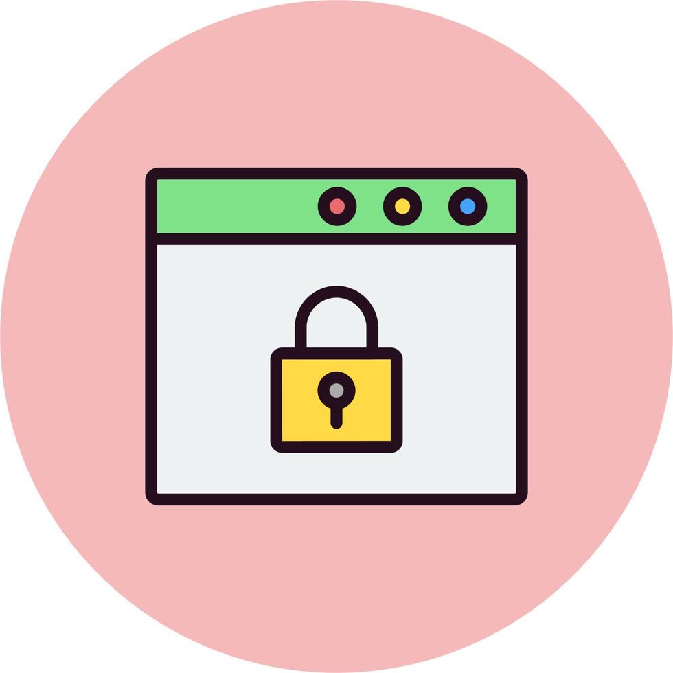 browser veiligheid vector icoon