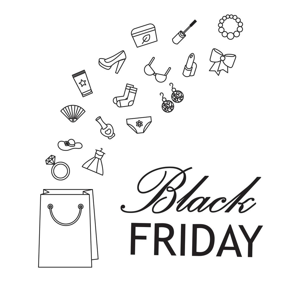 Black Friday-verkoop vector