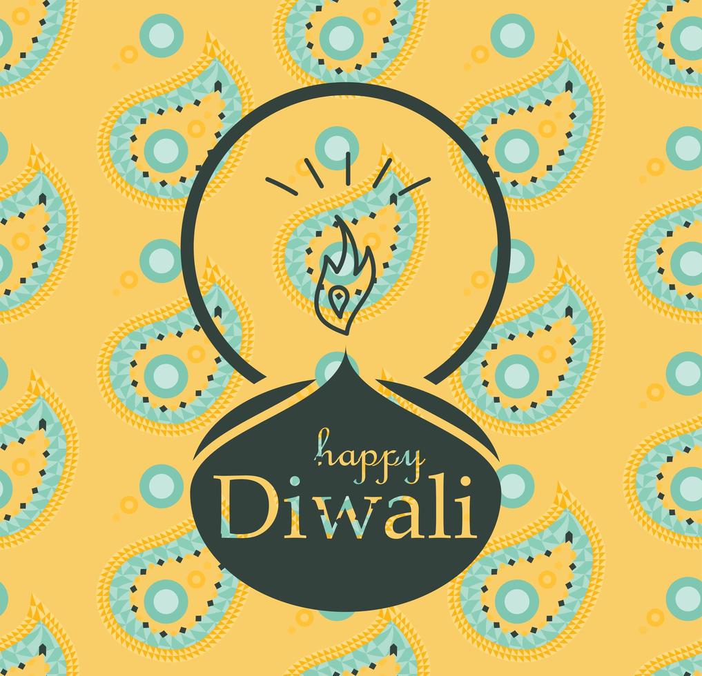 gelukkige diwali-viering banner vector