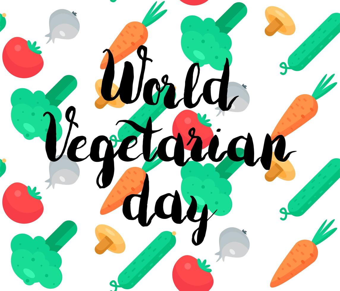 wereld vegetarische dag vector