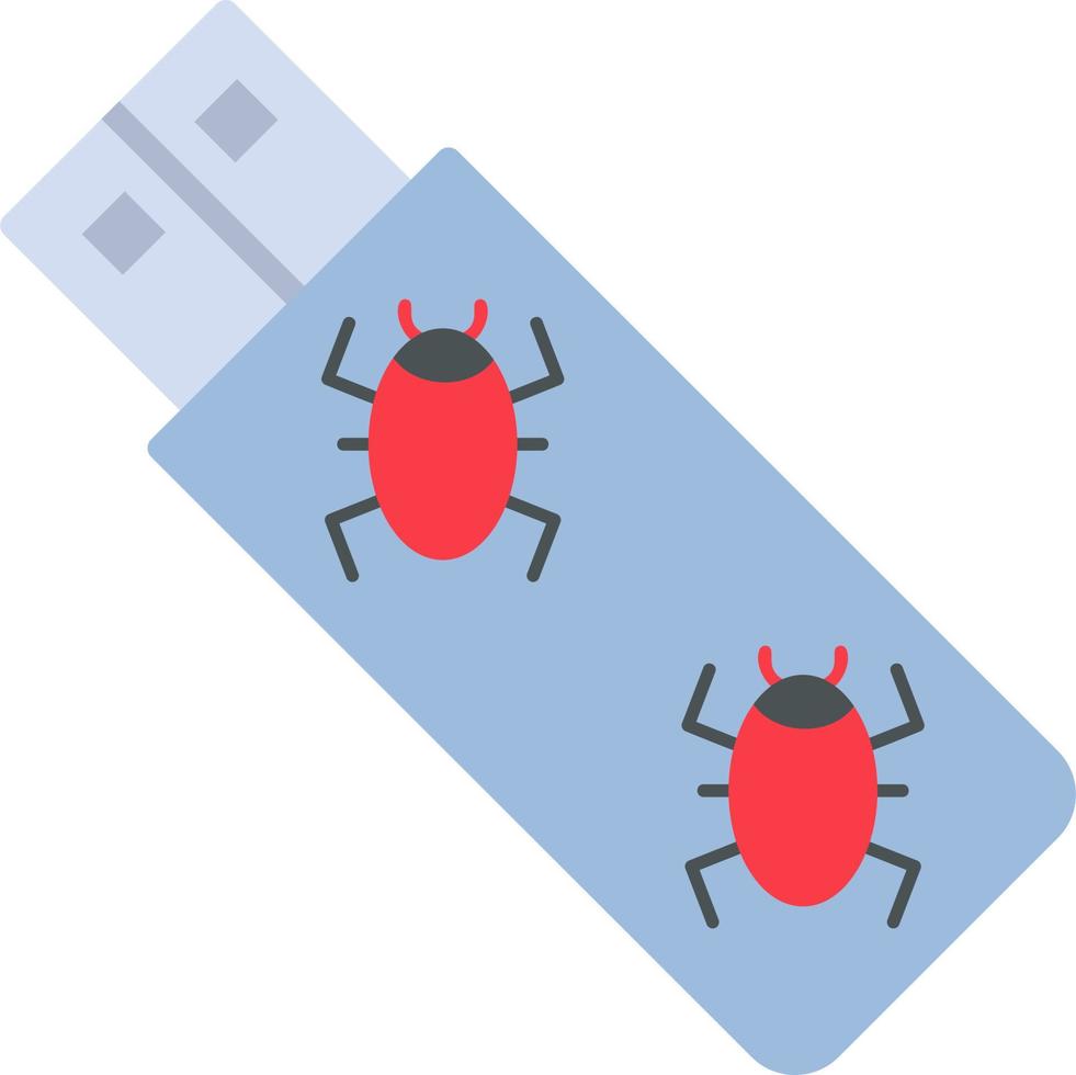 virus pendrive vector icoon