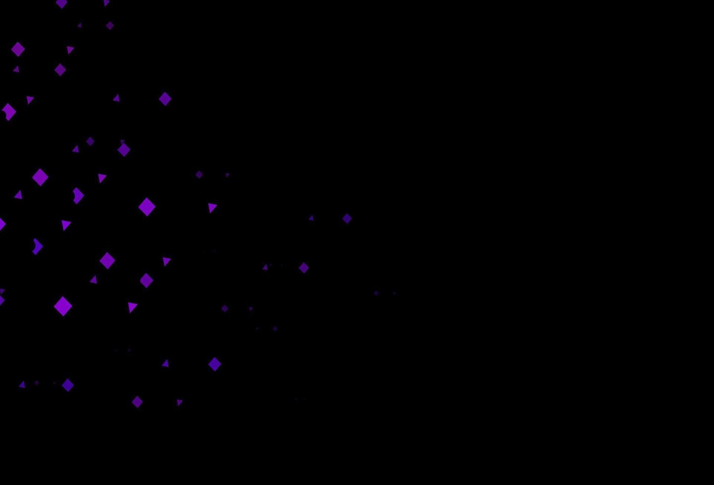 donkerpaarse vectorachtergrond met lijnen, cirkels, ruit. vector