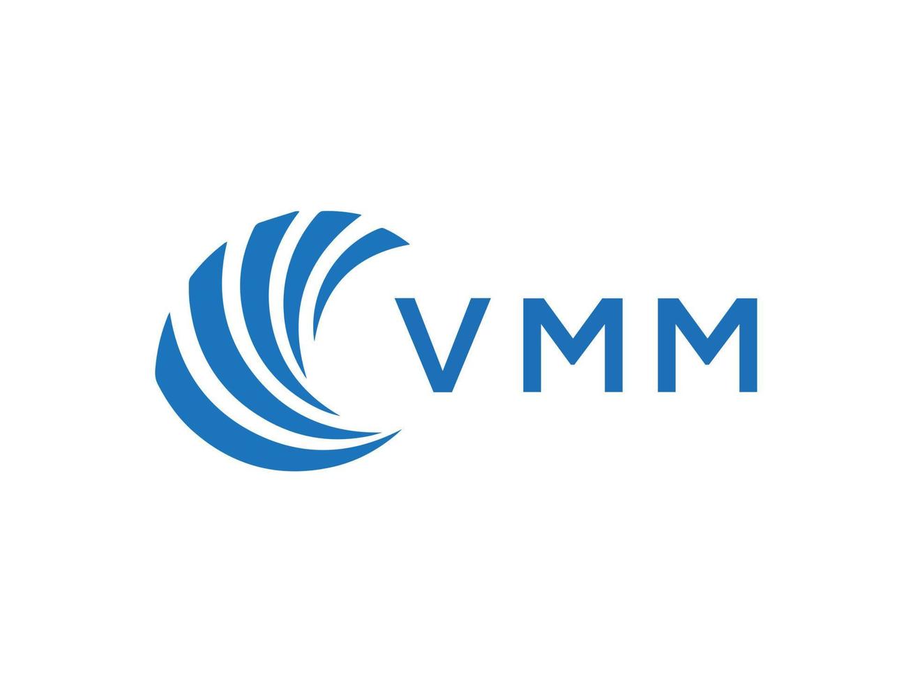 vmm brief logo ontwerp Aan wit achtergrond. vmm creatief cirkel brief logo concept. vmm brief ontwerp. vector