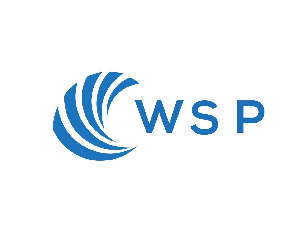 wsp brief logo ontwerp Aan wit achtergrond. wsp creatief cirkel brief logo concept. wsp brief ontwerp. vector