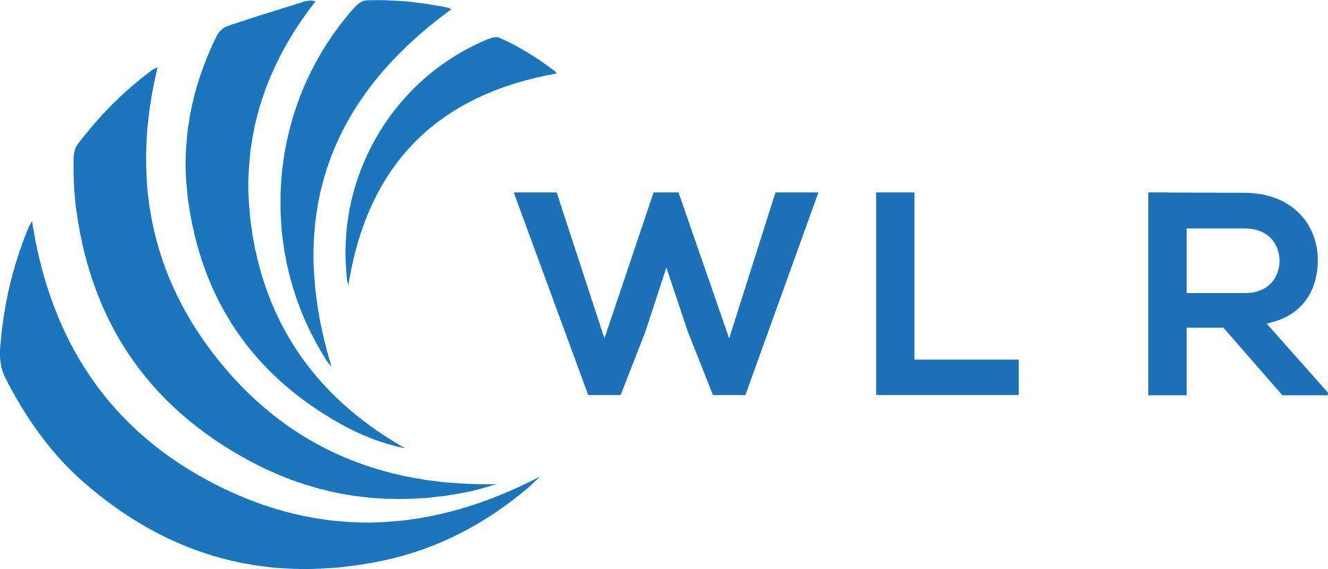 wlr brief logo ontwerp Aan wit achtergrond. wlr creatief cirkel brief logo concept. wlr brief ontwerp. vector