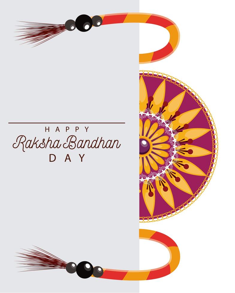 india raksha bandhan bloemendecoratie vector