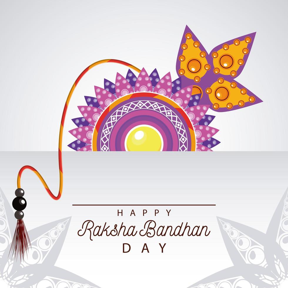 india raksha bandhan bloemendecoratie vector