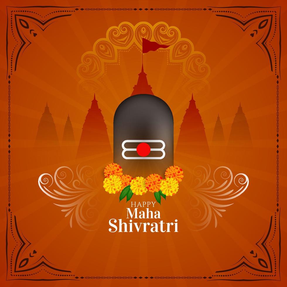 religieus Indisch maha shivratri cultureel festival achtergrond vector