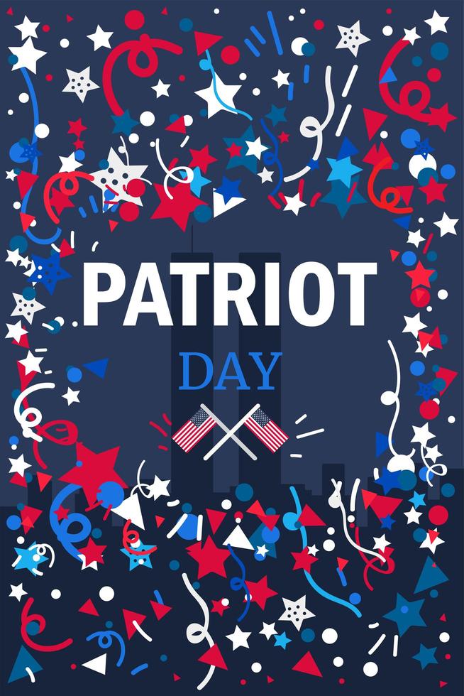 patriot dag banner vector