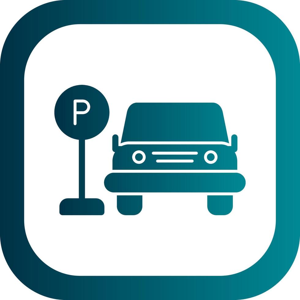 auto parkeren vector icon