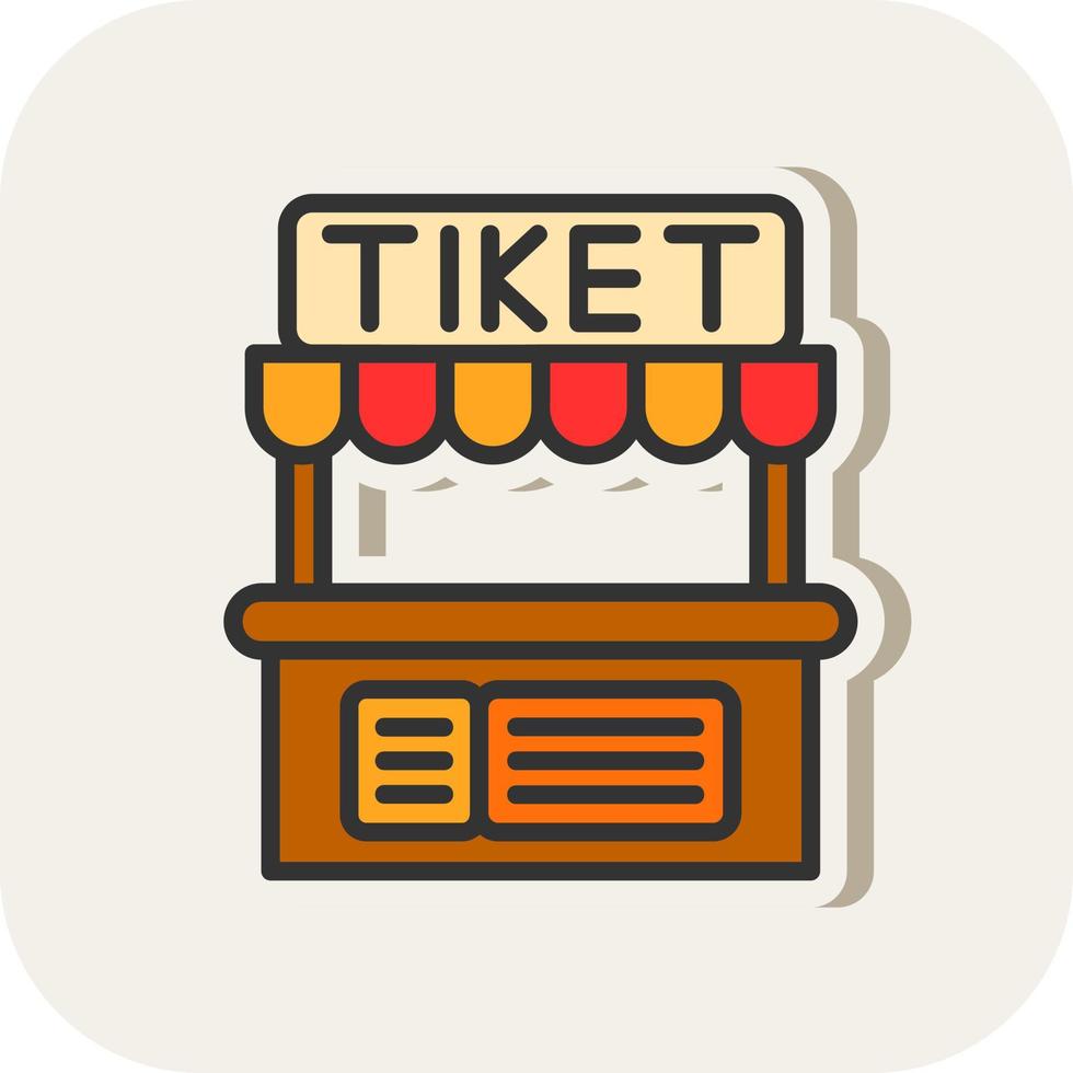 ticket kantoor vector icoon ontwerp