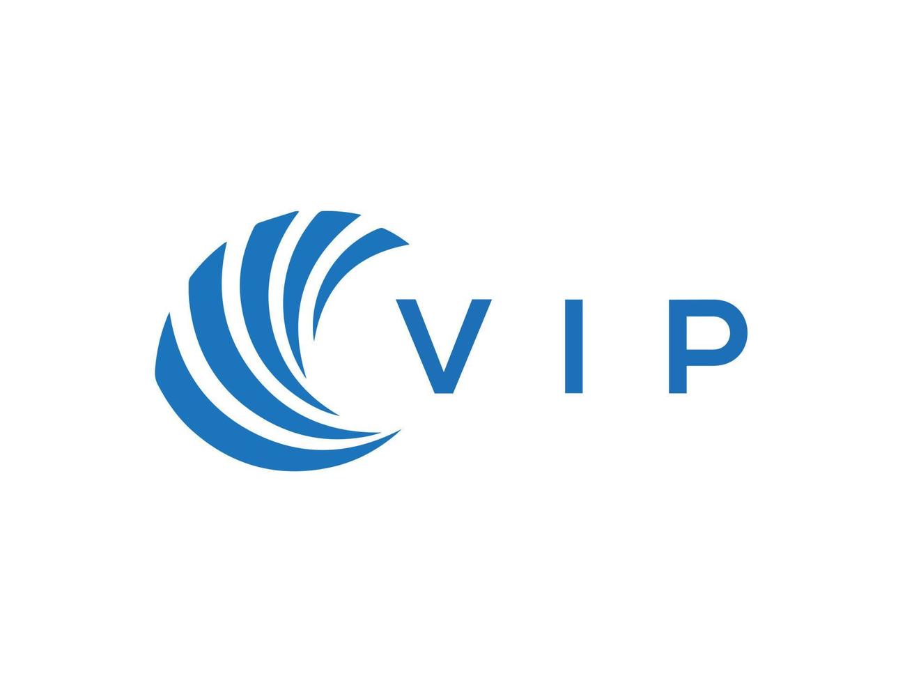 vip brief logo ontwerp Aan wit achtergrond. vip creatief cirkel brief logo concept. vip brief ontwerp. vector