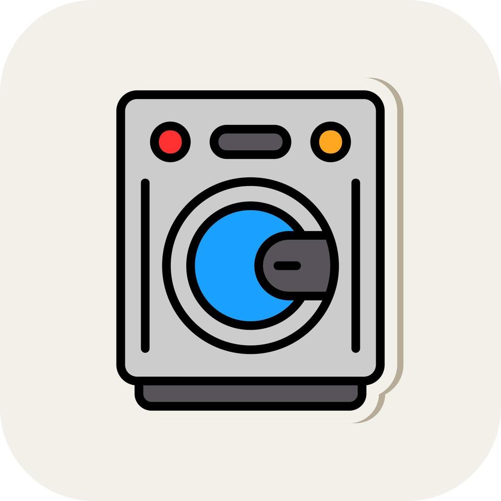 het wassen machine vector icoon ontwerp