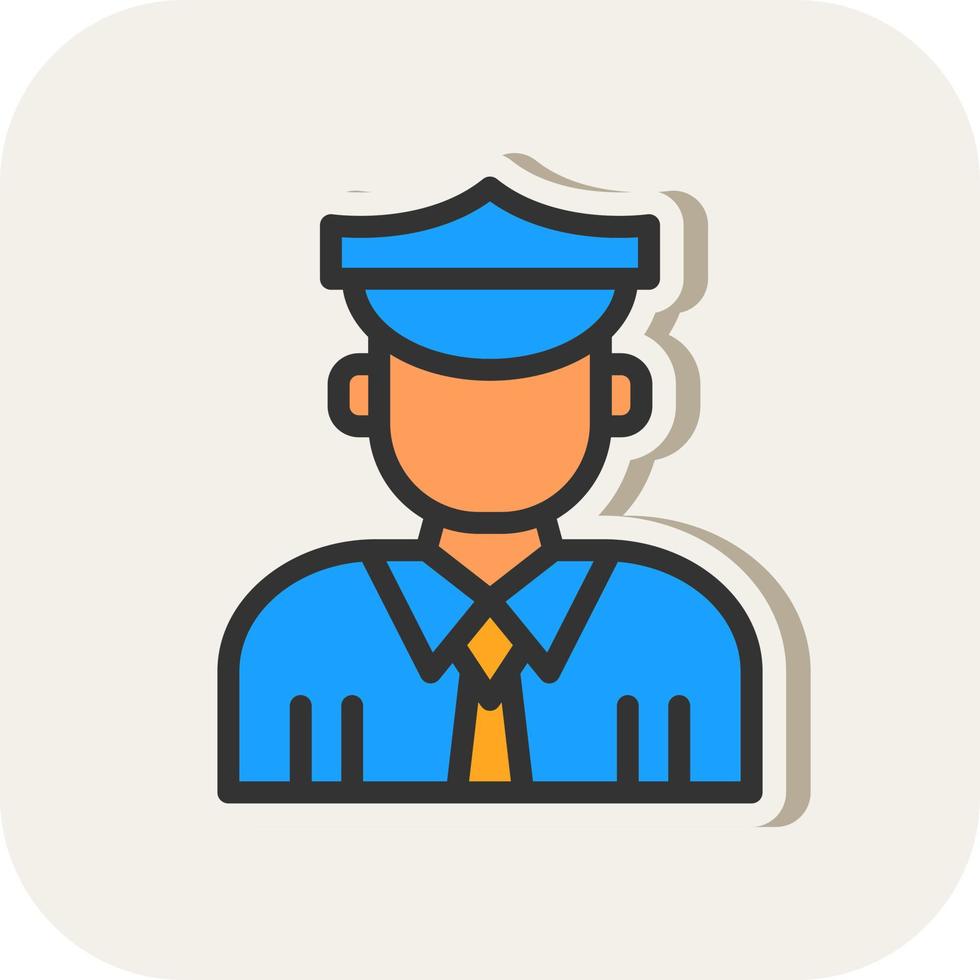 officier vector icoon ontwerp