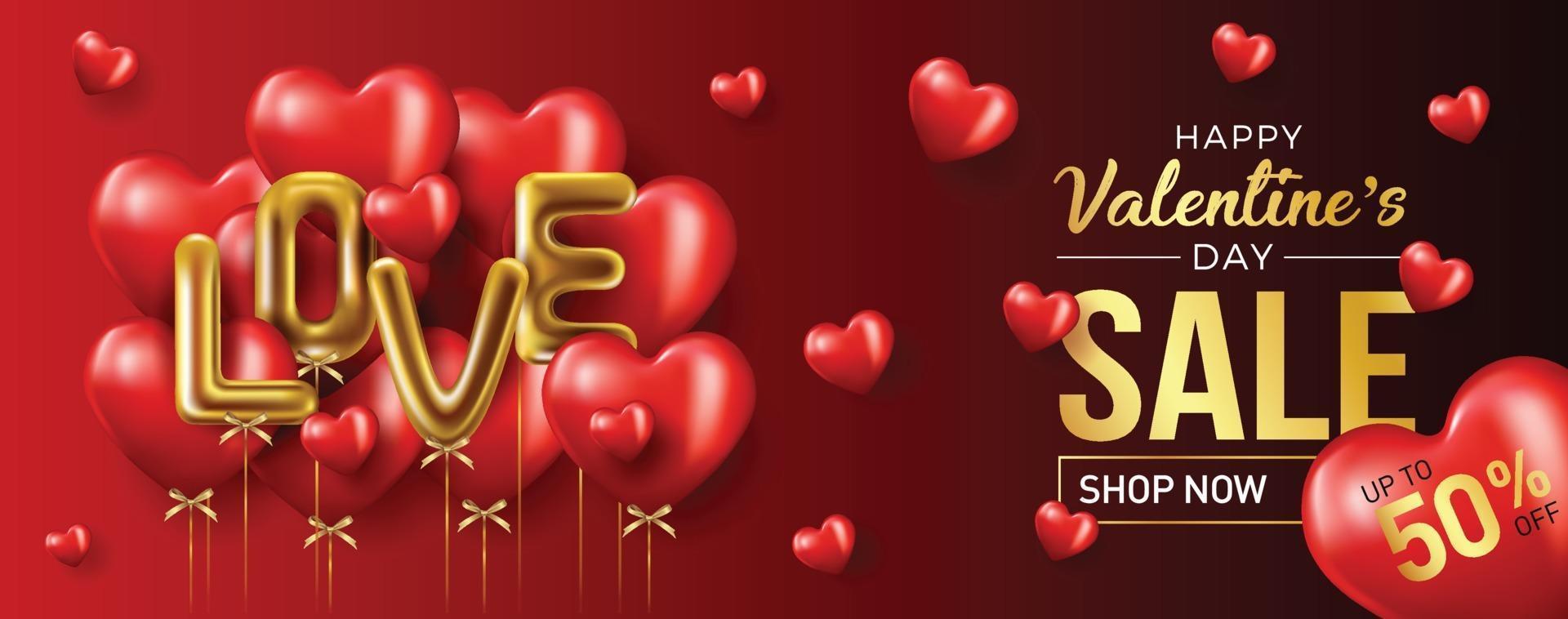 gelukkige Valentijnsdag banner vector