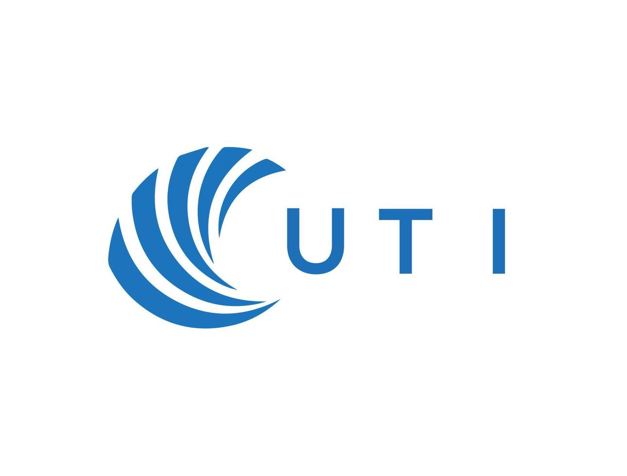 uti brief logo ontwerp Aan wit achtergrond. uti creatief cirkel brief logo concept. uti brief ontwerp. vector