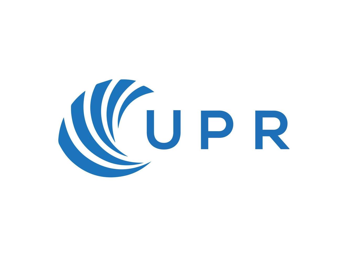 upr brief logo ontwerp Aan wit achtergrond. upr creatief cirkel brief logo concept. upr brief ontwerp. vector