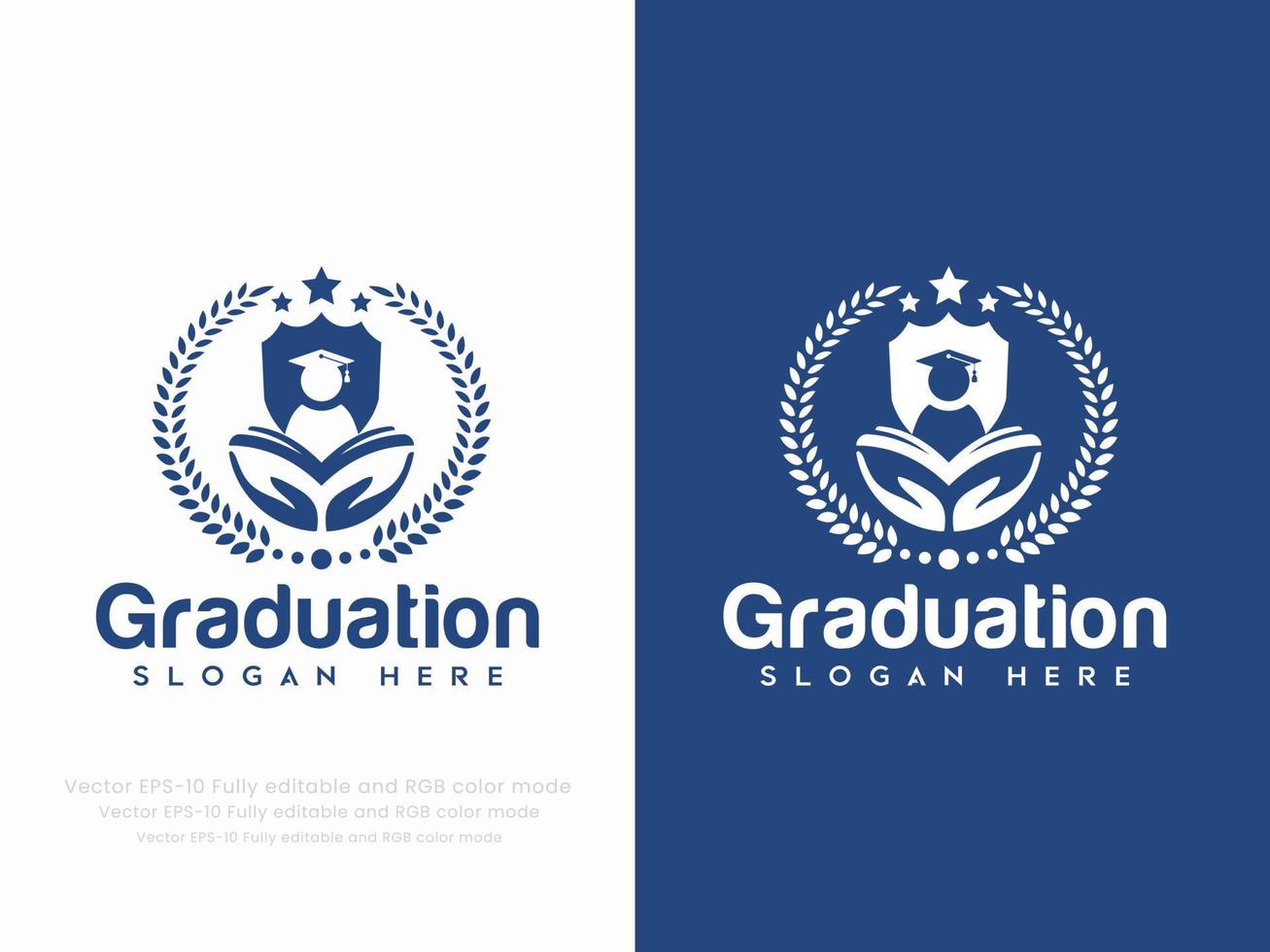 diploma uitreiking of onderwijs logo vector