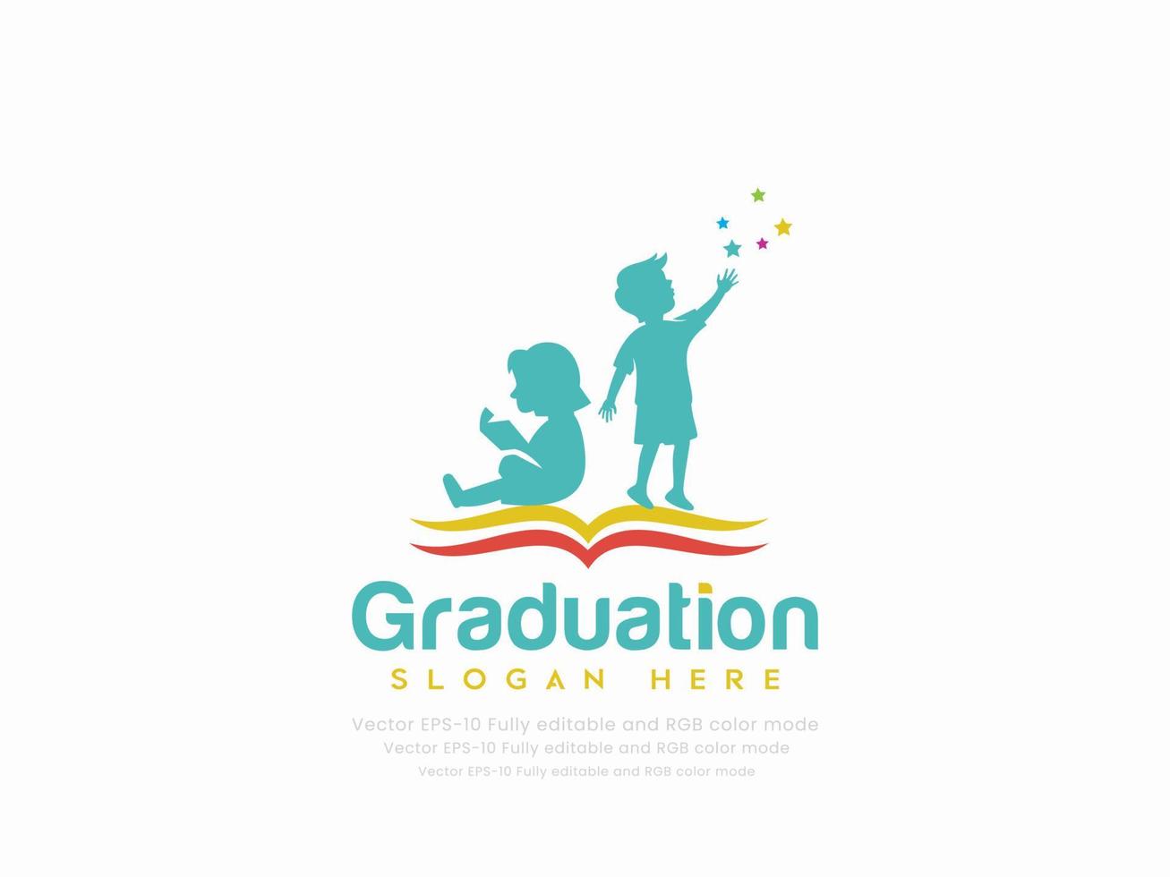 diploma uitreiking of onderwijs logo vector