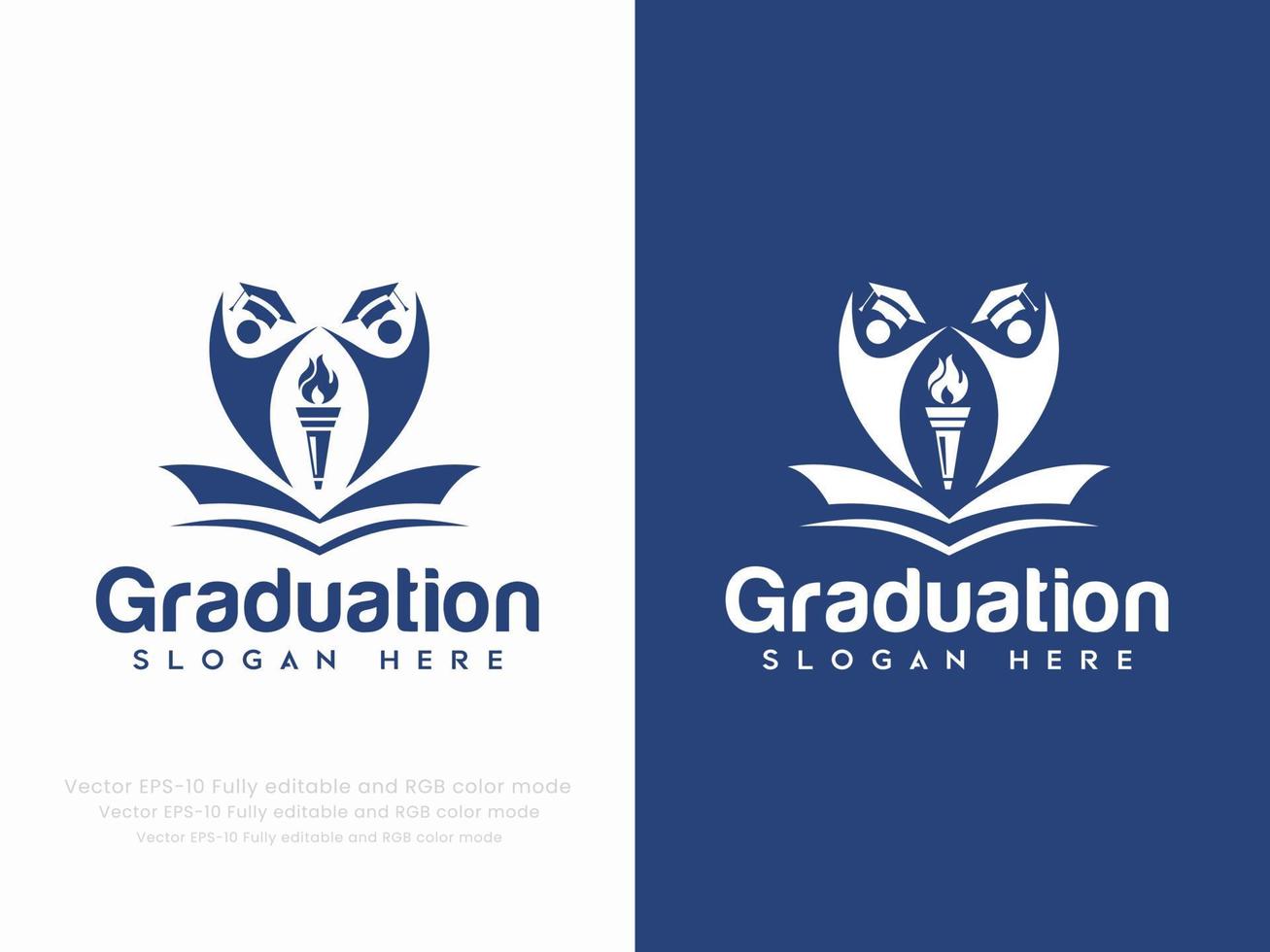 diploma uitreiking of onderwijs logo vector