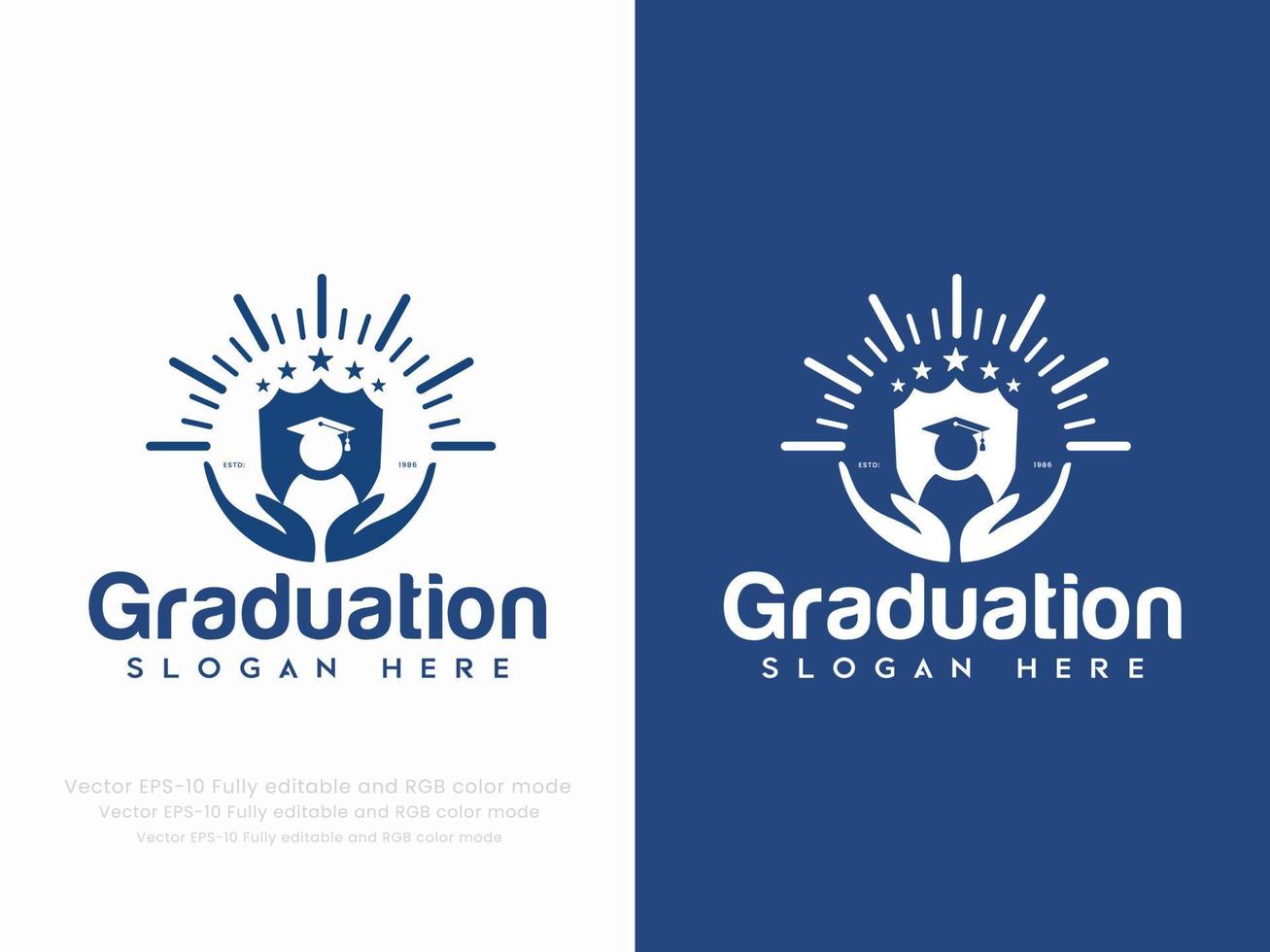 diploma uitreiking of onderwijs logo vector