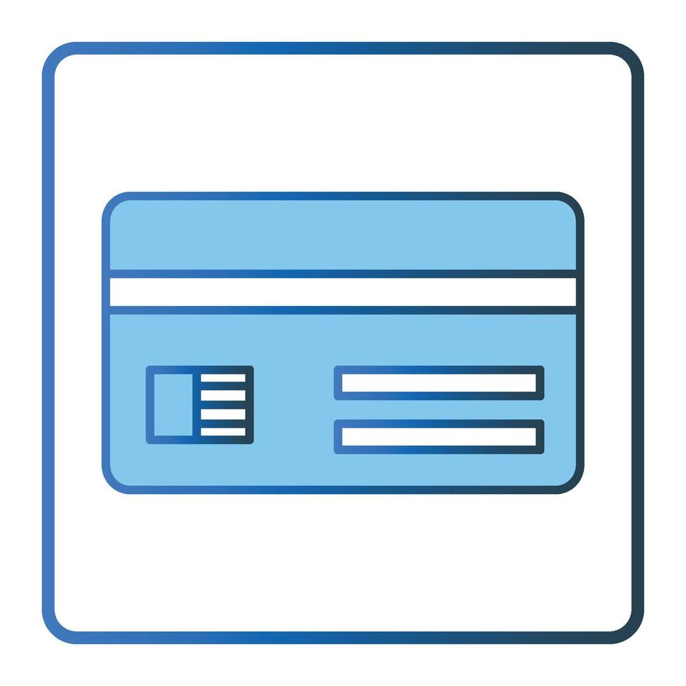 credit kaart icoon illustratie. lineal kleur icoon stijl, twee toon icoon. gemakkelijk vector ontwerp bewerkbare