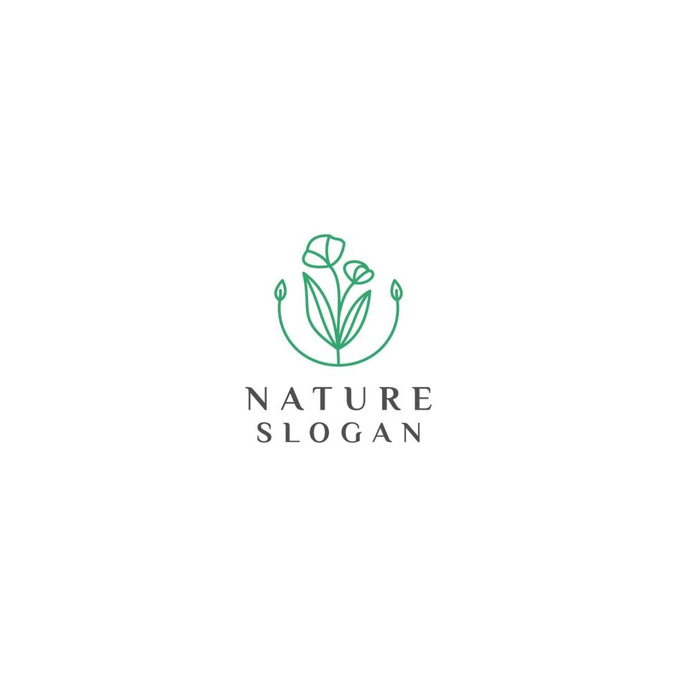 natuur logo ontwerp icoon vector